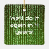 Bitcoin Halving Event Keramisch Ornament (Achterkant)