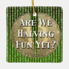 Bitcoin Halving Event Keramisch Ornament
