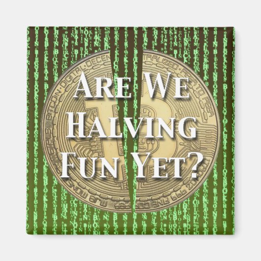 Bitcoin Halving Event Magneet (Voorkant)