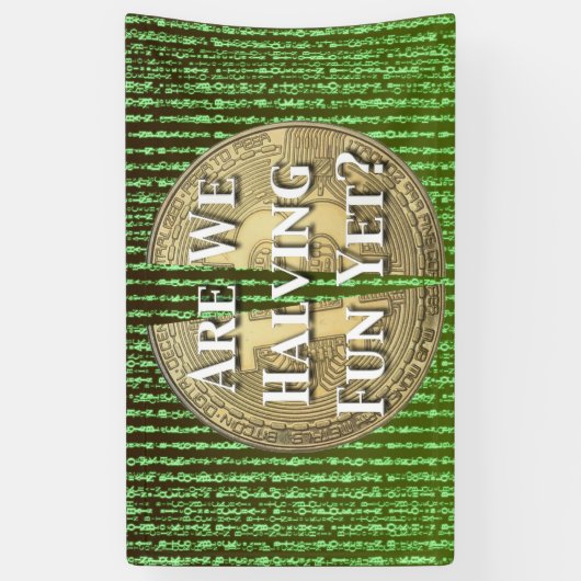 Bitcoin Halving Event Spandoek (Verticaal)