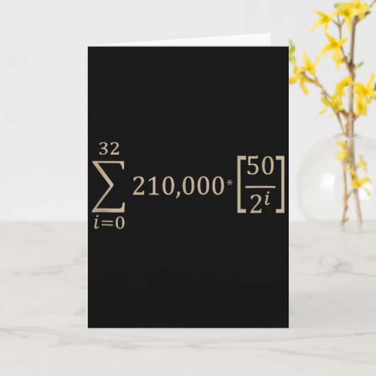 Bitcoin Halving Formula Design Tank Top  Kaart (Gele Bloem)