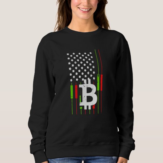 Bitcoin Handel VS Vlag Cryptovaluta Btc Bitcoin Trui (Voorkant)