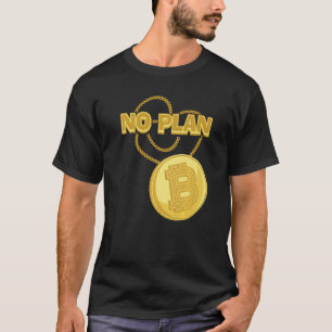 Bitcoin Hanger Geen Plan B Crypto Valuta BTC Munt T-shirt