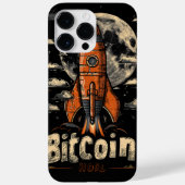 Bitcoin hodl and rocket to the moon design Case-Mate iPhone case (Achterkant)