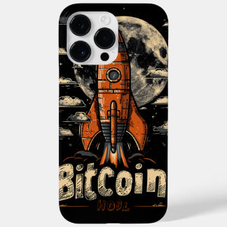 Bitcoin hodl and rocket to the moon design Case-Mate iPhone 14 pro max hoesje