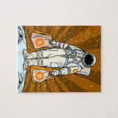 BITCOIN-HODL-Crypto Astronaut Legpuzzel (Horizontaal)