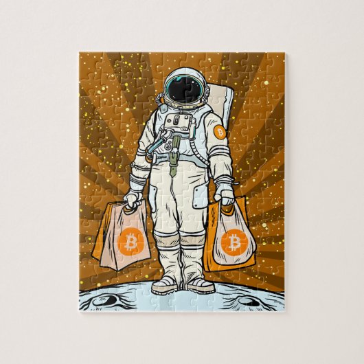 BITCOIN-HODL-Crypto Astronaut Legpuzzel (Verticaal)
