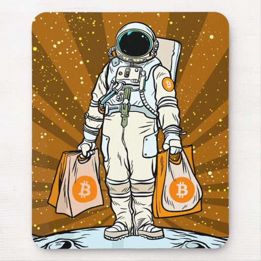 BITCOIN-HODL-Crypto Astronaut Muismat (Voorkant)
