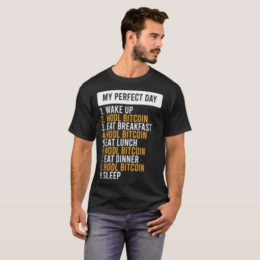 Bitcoin HODL Meme BTC  Idea for a Bitcoiner 1 T-shirt (Voorkant volledig)