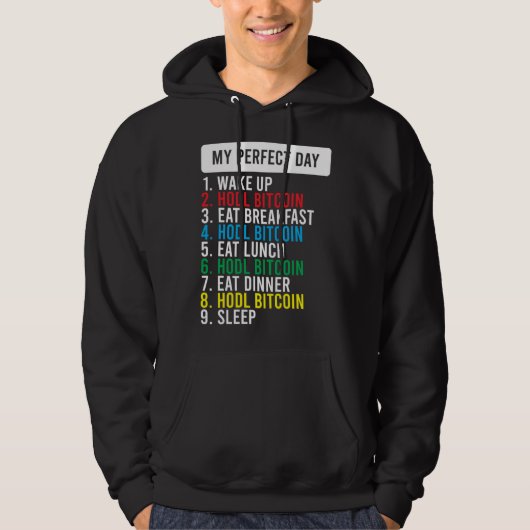 Bitcoin HODL Meme BTC Idea for a Bitcoiner Hoodie (Voorkant)