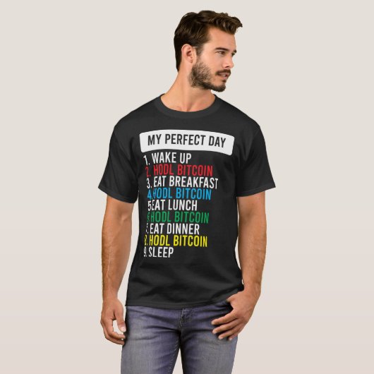 Bitcoin HODL Meme BTC  Idea for a Bitcoiner T-shirt (Voorkant volledig)