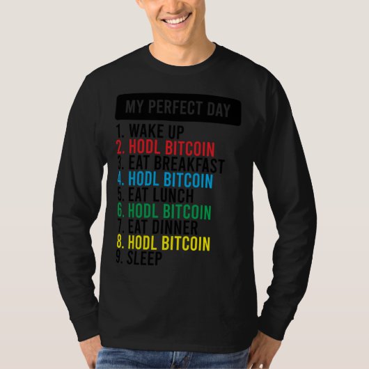 Bitcoin HODL Meme BTC   Idea for a Bitcoiner T-shirt (Voorkant)