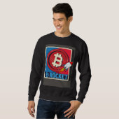 Bitcoin Hodler Bitcoin Raket Cursus Explosie Trui (Voorkant volledig)