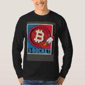 Bitcoin  Hodler Bitcoin Rocket Course Explosion T-shirt (Voorkant)
