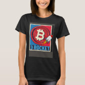 Bitcoin  Hodler Bitcoin Rocket Course Explosion T-shirt (Voorkant)