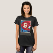 Bitcoin Hodler Bitcoin Rocket Course Explosion T-shirt (Voorkant volledig)
