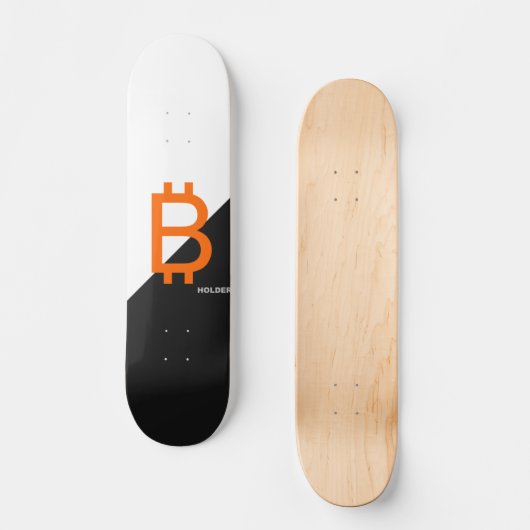 bitcoin HOLDER Persoonlijk Skateboard (Voorkant)