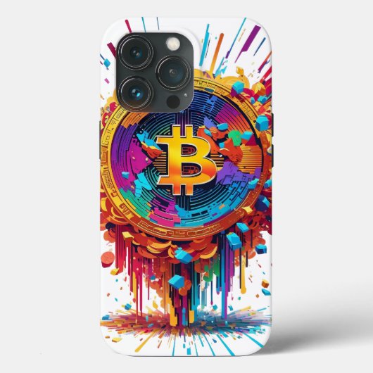 Bitcoin illustratie Case-Mate iPhone case (Achterkant)