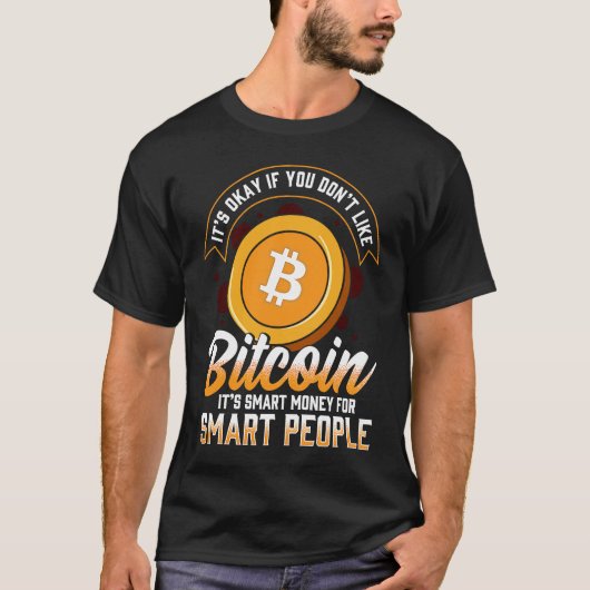 Bitcoin In code we trust BTC Crypto and Bitcoin T-shirt (Voorkant)