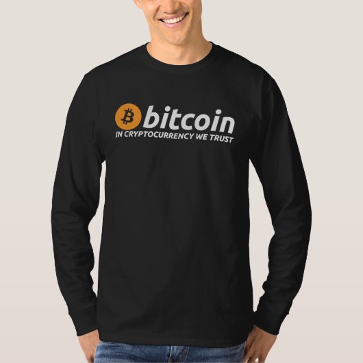 BITCOIN In Cryptocurrency We Trust Crypto Digital T-shirt (Voorkant)