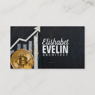 Bitcoin in de Lift - Kunstwerk voor Financiële Gro Visitekaartje