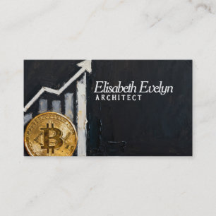 Bitcoin in de Lift - Kunstwerk voor Financiële Gro Visitekaartje