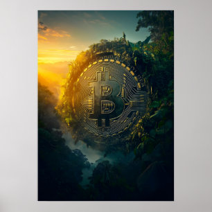 Bitcoin in het Oerwoud Poster