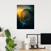 Bitcoin in het Oerwoud Poster (Thuiskantoor)