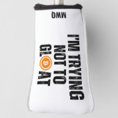 Bitcoin-investeerder die ik niet probeer te verblo golfheadcover (Draai 90)