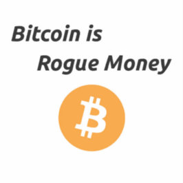 Bitcoin is een echte Rogue Money Vinyl Sticker