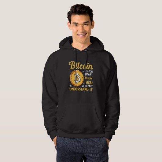 Bitcoin Is For Smart People Blockchain HODL Cute M Hoodie (Voorkant volledig)