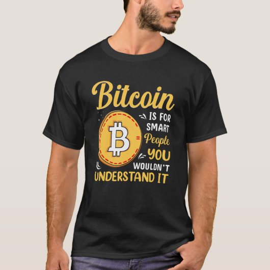 Bitcoin Is For Smart People Blockchain HODL Cute M T-shirt (Voorkant)