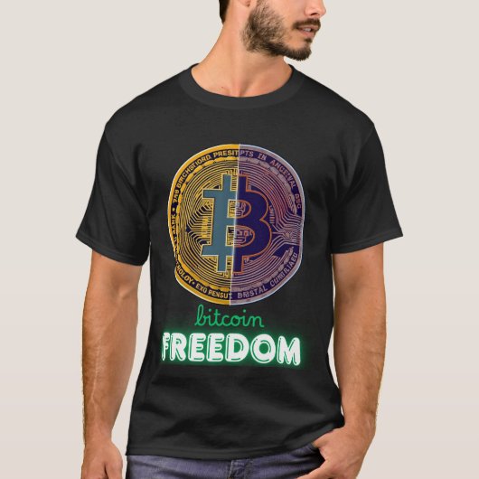 Bitcoin is freedom T-Shirt (Voorkant)