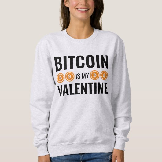 BITCOIN IS MIJN VALENTIJN Fun Cryptovaluta Trui (Voorkant)