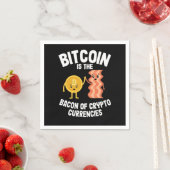 Bitcoin Is The Bacon Funny Crypto BTC Hodl Gift Servet (Insitu)