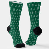 Bitcoin Jager Groen (Stijl 2) Sokken (Gebogen)