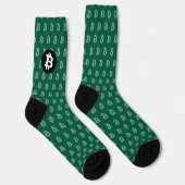 Bitcoin Jager Groen (Stijl 2) Sokken (Rechts)