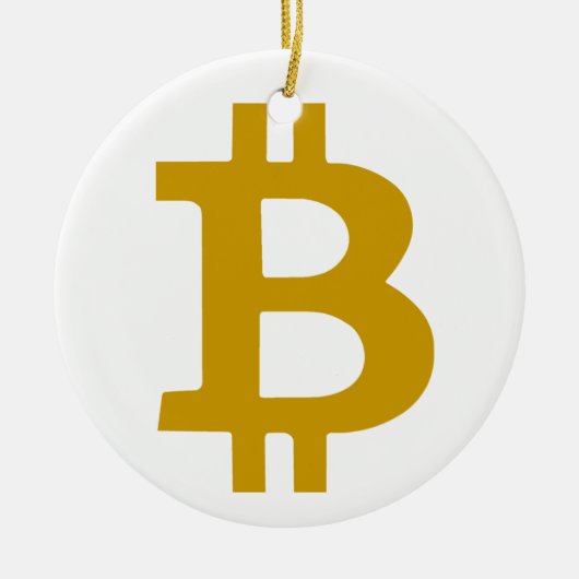 Bitcoin Keramisch Ornament (Voorkant)