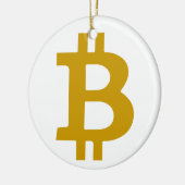 Bitcoin Keramisch Ornament (Links)