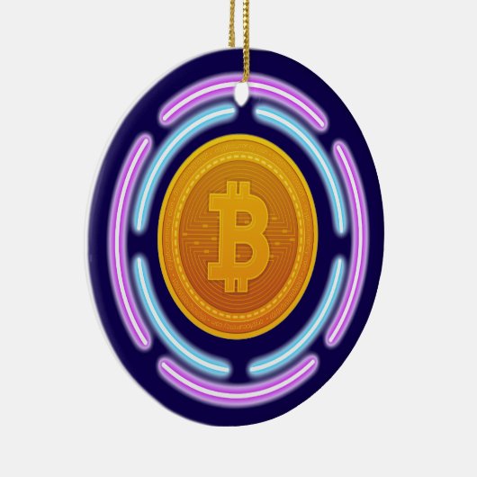 BITCOIN KERAMISCH ORNAMENT (Rechts)