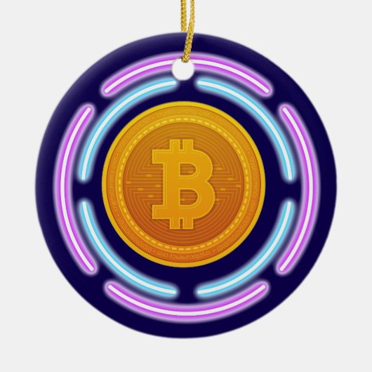 BITCOIN KERAMISCH ORNAMENT (Voorkant)