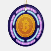 BITCOIN KERAMISCH ORNAMENT (Links)
