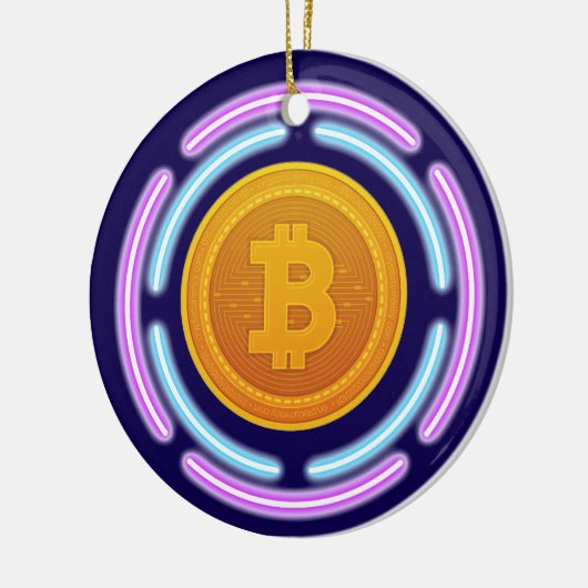 BITCOIN KERAMISCH ORNAMENT (Links)