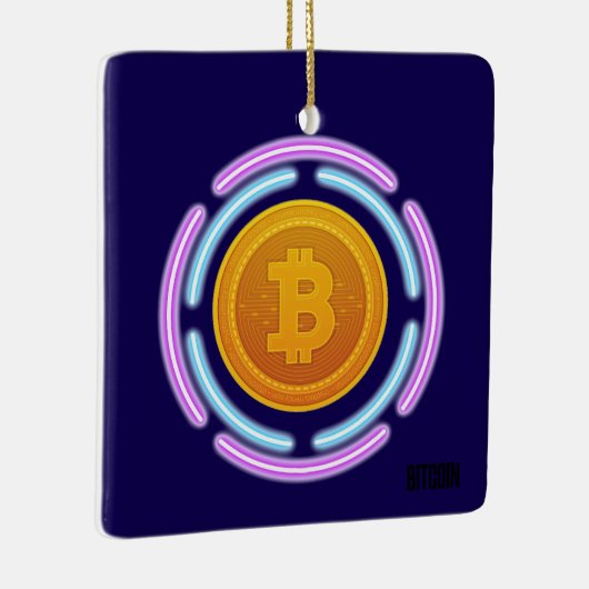 BITCOIN KERAMISCH ORNAMENT (Rechts)