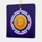 BITCOIN KERAMISCH ORNAMENT (Links)