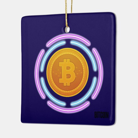 BITCOIN KERAMISCH ORNAMENT (Links)