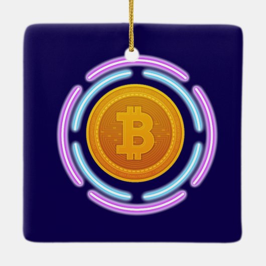 BITCOIN KERAMISCH ORNAMENT (Achterkant)