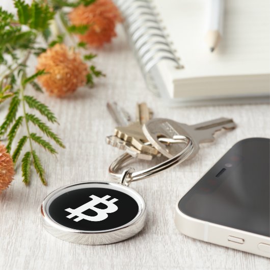 Bitcoin Keyring Tag Sleutelhanger (Zijkant)