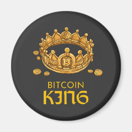 Bitcoin King Crypto King Vaderdag Magneet