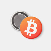Bitcoin (Klassiek Oranje) Magneet (Voorkant / Achterkant)